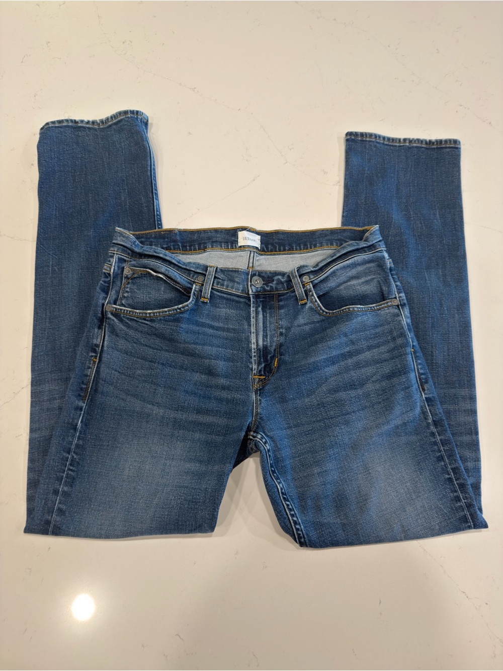 Hudson Jeans Men’s Byron Straight Leg Jeans in Medium Blue - 34